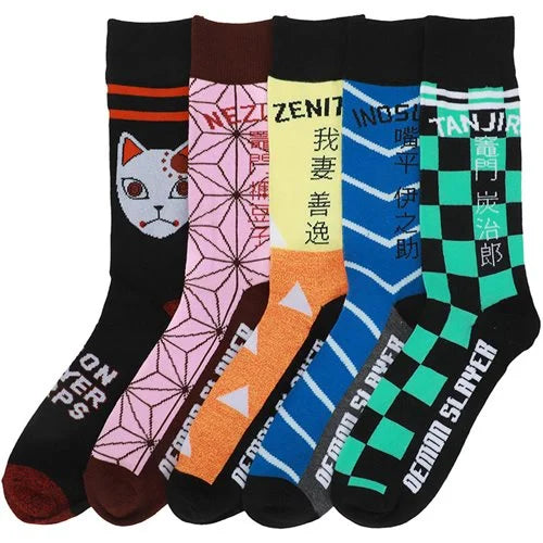 Demon Slayer - Patterns Crew Sock 5pk