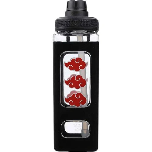 Naruto - Akatsuki 24oz. Square Silicon Sleeve Water Bottle